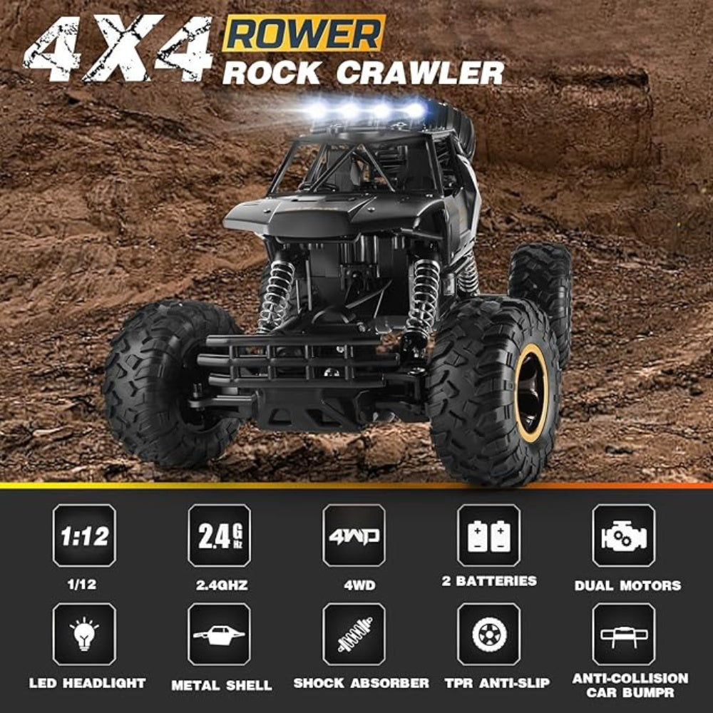 2025 NEW  Rc Car  Rock Crawler Rechargeable Off Road Truck 4WD , Metal Shell LED Headlights RC Remote Control Off Road Car Truck,Logistics Is Randomly Sent By UPS,USP.