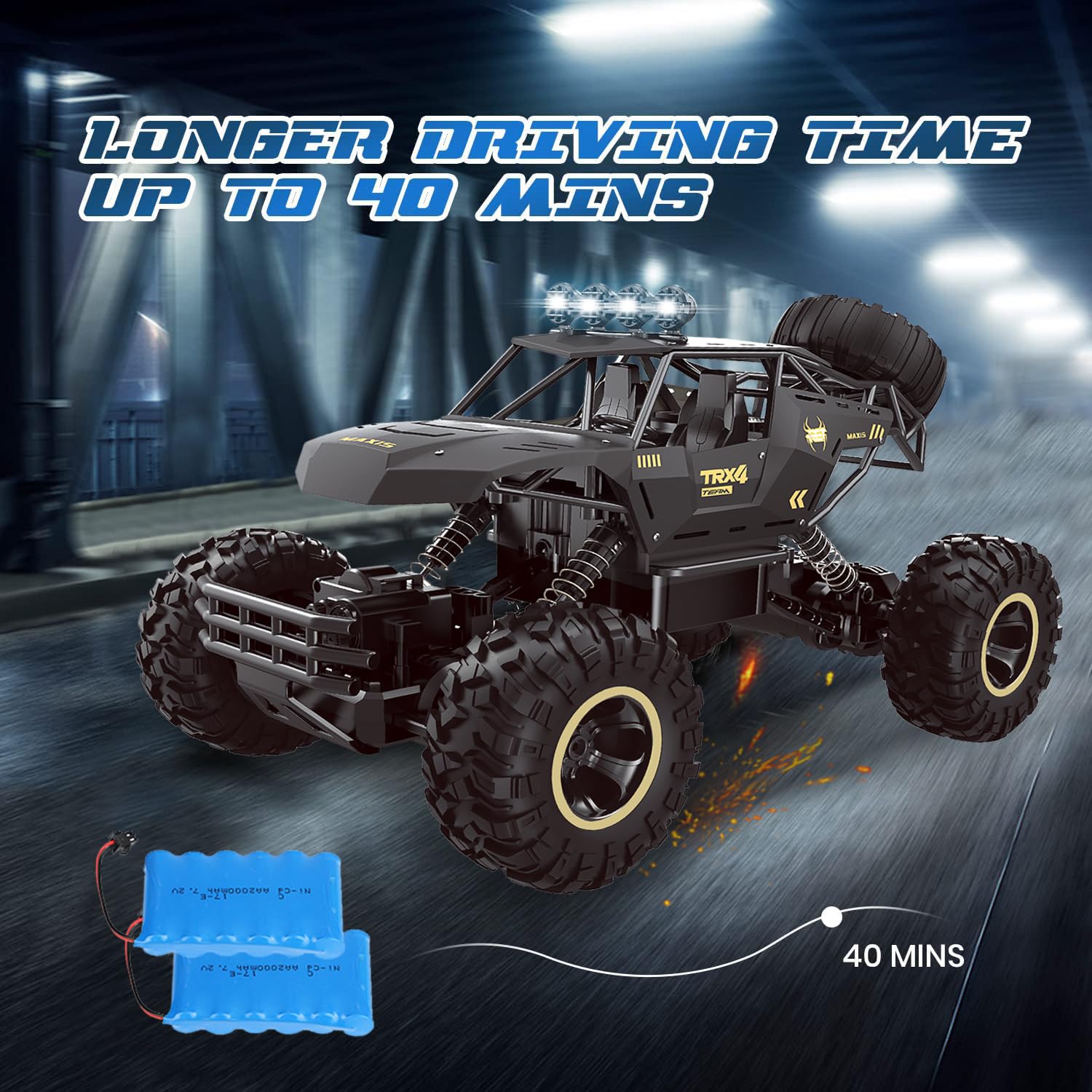 2025 NEW  Rc Car  Rock Crawler Rechargeable Off Road Truck 4WD , Metal Shell LED Headlights RC Remote Control Off Road Car Truck,Logistics Is Randomly Sent By UPS,USP.